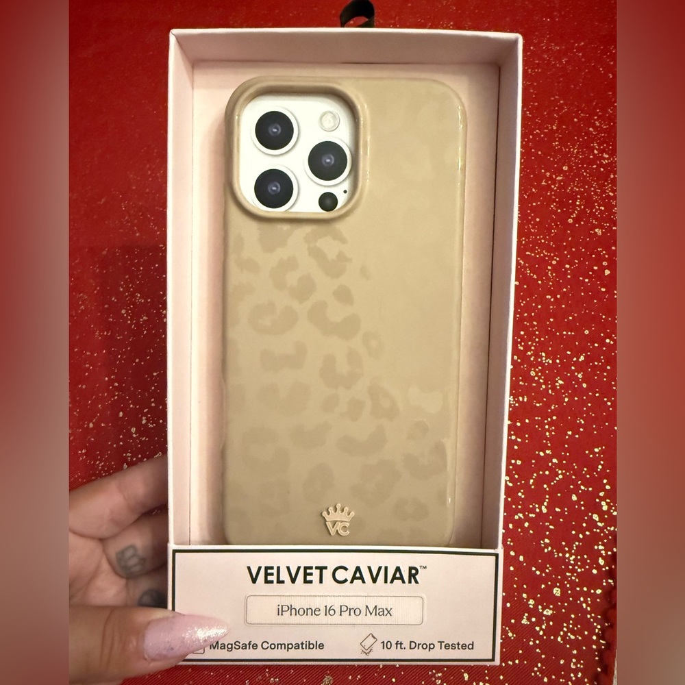 Velvet Caviar Leopard Print iPhone 16 Pro Max Case